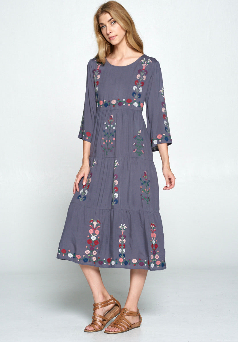 Jayne Dress- Grey