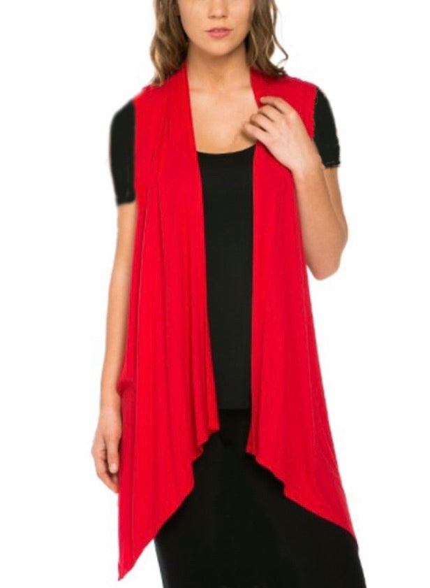 Journey Layering Vest- Red