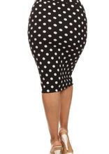 Leslie Polkadot Pencil Skirt- Plus Size