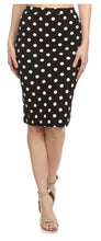 Leslie Small PolkaDot pencil skirt Black/White