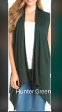 Journey Solid Layering Vest- Hunter Green, Charcoal, Rust, Forest Green, Mustard, Mocha,
