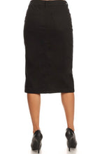 Carmene Black Stretch Skirt- Black