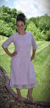 Mabry Button Lace Dress- Lavender
