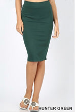 Josie Premium Pencil Skirt- Hunter Green