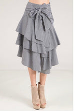 Lara Ruffle Skirt - Black CLEARANCE