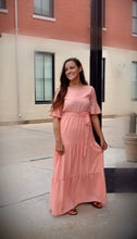 Evie Polka Dot Maxi Dress- Soft Pink