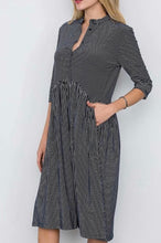 Kathy Midi Dress-Navy