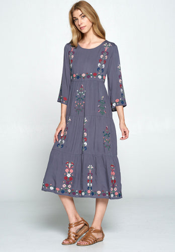 Jayne Dress- Grey