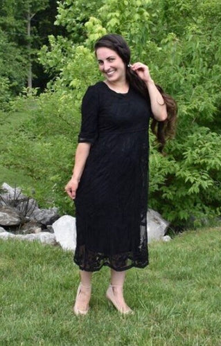 Jenna Lace Dress- Black