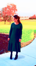 Michele Dress- Hunter green