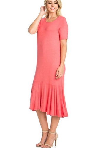 Maddy Dress-Coral CLEARANCE