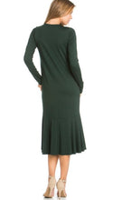 Michele Dress- Hunter green
