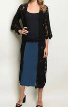 Avia Lace Duster- Black