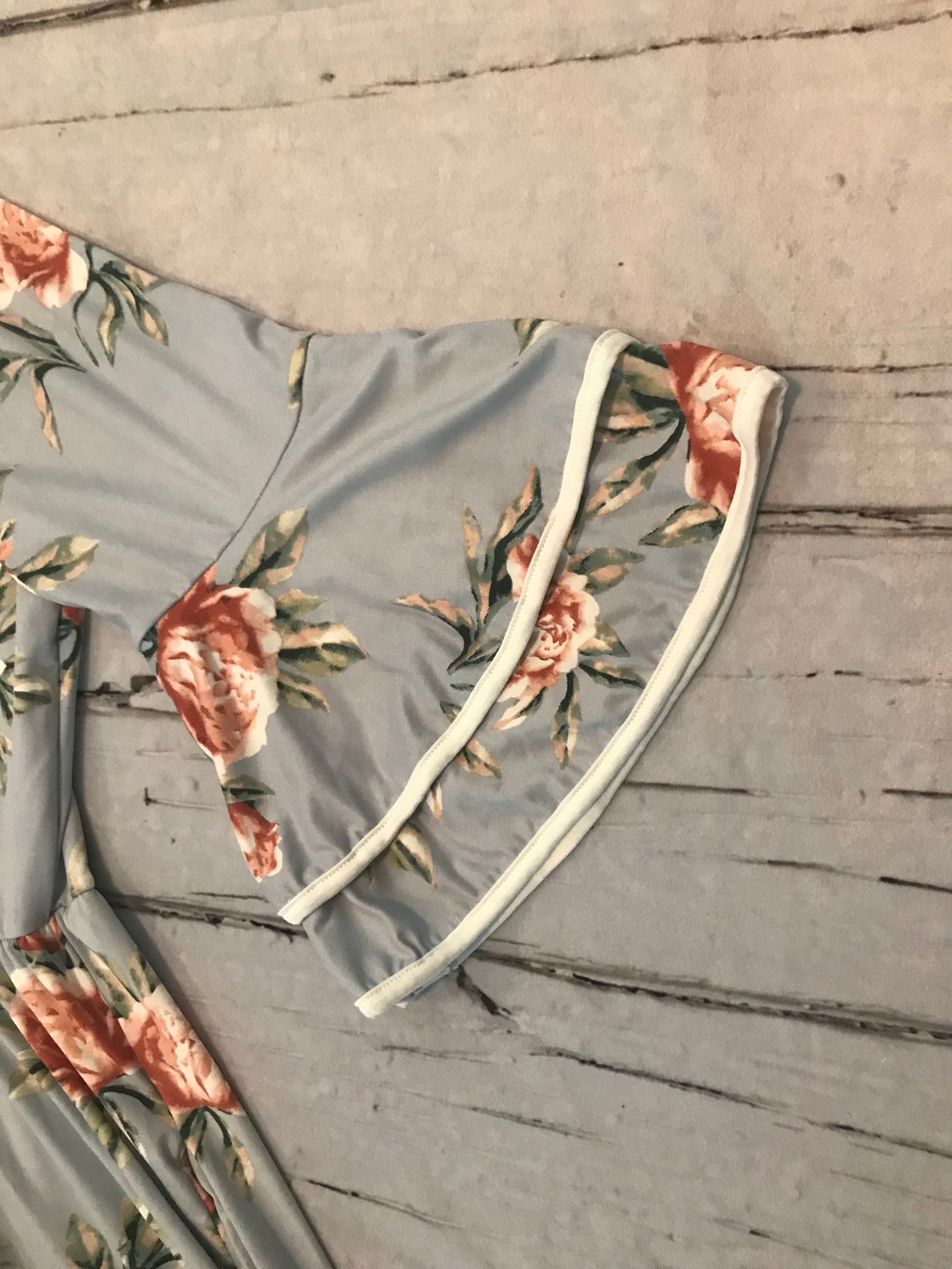 Isla Floral Dress- Light Blue Plus – The Ginger Braid