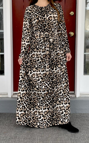 Carol Maxi Dress- Cheetah/Black