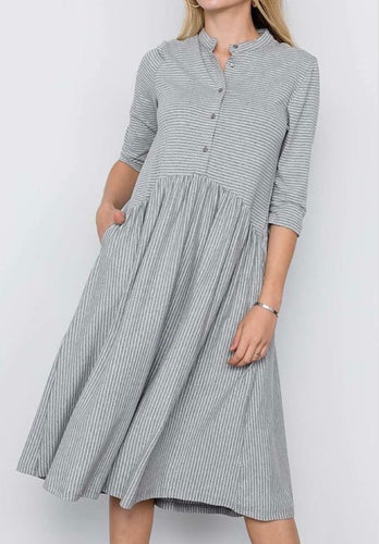 Kathy Midi Dress- Grey