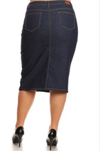 Zoe Denim Skirt- Dark Indigo