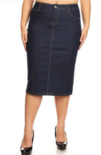 Zoe Denim Skirt- Dark Indigo