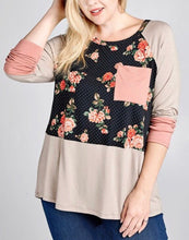 Jana Top-Black/Beige