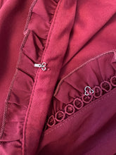 Hannah Dress- Burgundy/Black