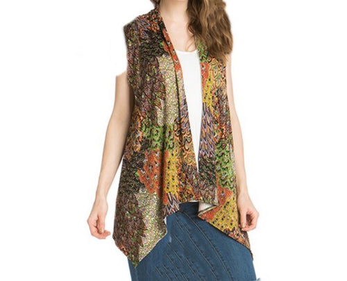 Monica Layering Vest- Multi-color