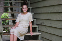 Lidia Crochet Dress- Oatmeal