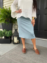 Josie Premium Pencil Skirt- Mustard