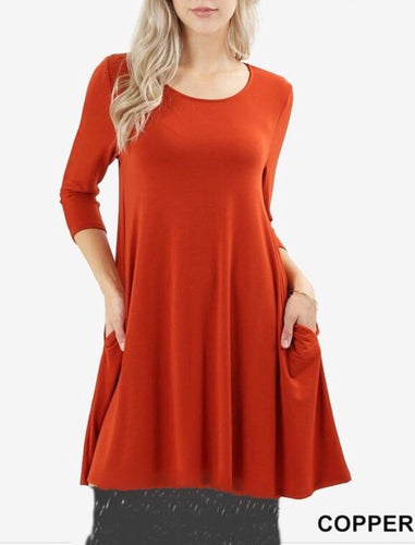 Cecelia Tunic- Copper CLEARANCE