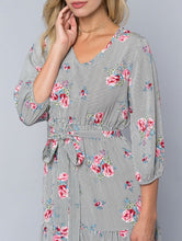 Tessa Maxi Dress- Black/Ivory CLEARANCE