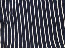 Nora Striped Pencil Skirt- Navy/White