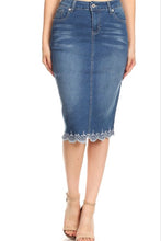 Hailey Denim Skirt- Vintage