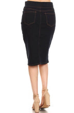 Jessica Denim Skirt- Dark Blue