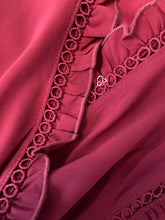 Hannah Dress- Burgundy/Black