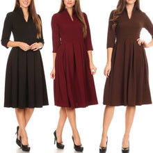 Serena Dress- Burgundy/Black