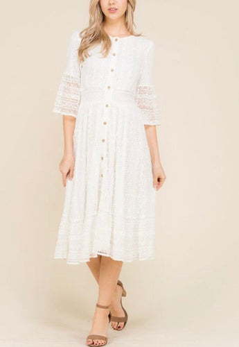 Celeste Dress- Ivory