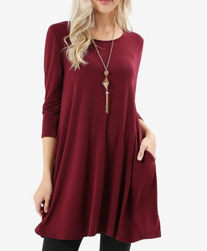 Cecelia Tunic- Cabernet