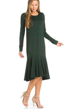 Michele Dress- Hunter green