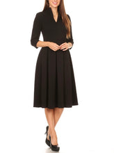 Serena Dress- Burgundy/Black