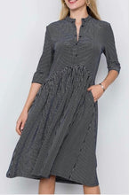 Kathy Midi Dress-Navy