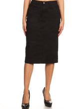 Carmene Black Stretch Skirt- Black