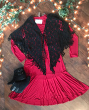 Lesa Crochet Shaw -Black