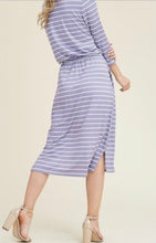 Stripe Comfort Dress- Black/Ivory