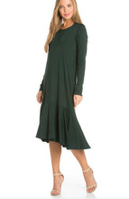 Michele Dress- Hunter green
