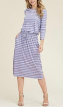 Stripe Comfort Dress- Black/Ivory