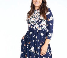 Angela Dress- Navy