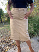 Carmen Denim Skirt- Khaki