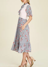 Nancy Dress- Soft Pink/Black
