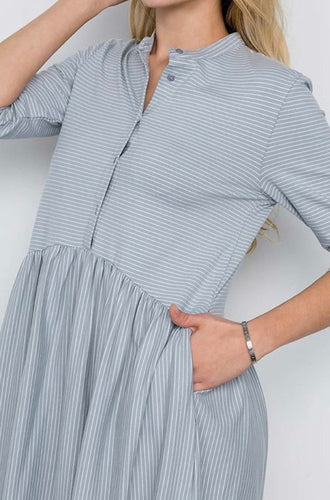 Kathy Midi Dress- Light blue