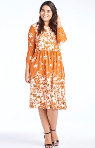 Angela Dress- Mustard