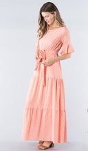 Evie Polka Dot Maxi Dress- Soft Pink